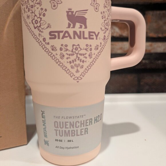Stanley H2.0 Flowstate Quencher Tumbler 20oz Pink Conch NWT Limited Edition - Picture 7 of 8